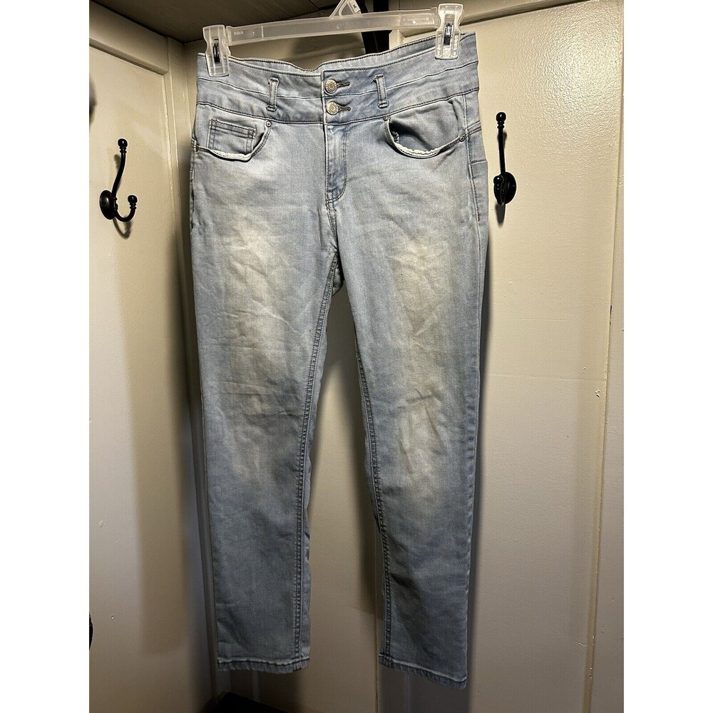 Wax Jeans Butt I Love You Butt Shaping Skinny Blue Denim Stretch Size 13